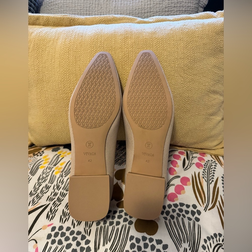 NEW Vivaia Minnie Pro Square Toe Pointed Heels Short Tan Size 42 NWOT - Picture 9 of 10